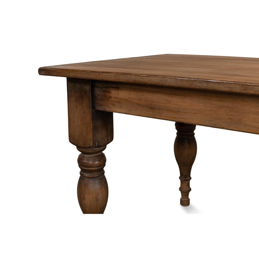French Country Farmhouse Dining Table For Sale 3