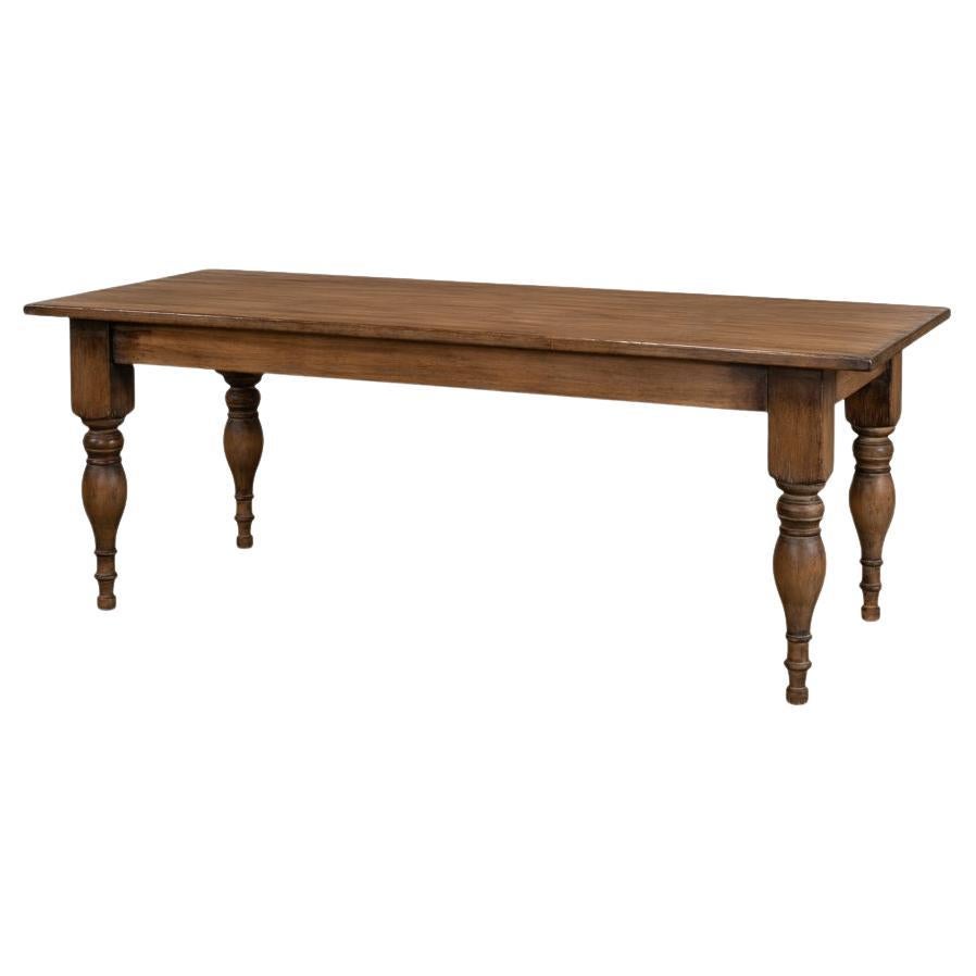 French Country Farmhouse Dining Table For Sale