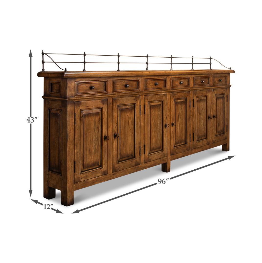 French Country Fruitwood Buffet Sideboard For Sale 2