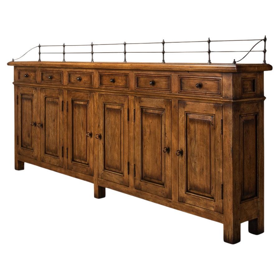 French Country Fruitwood Buffet Sideboard