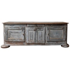 French Country house Painted Enfilade or Sideboard inc Keys, circa 18th Century 