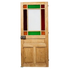 French Country Internal Door with Multicoloured Glazing