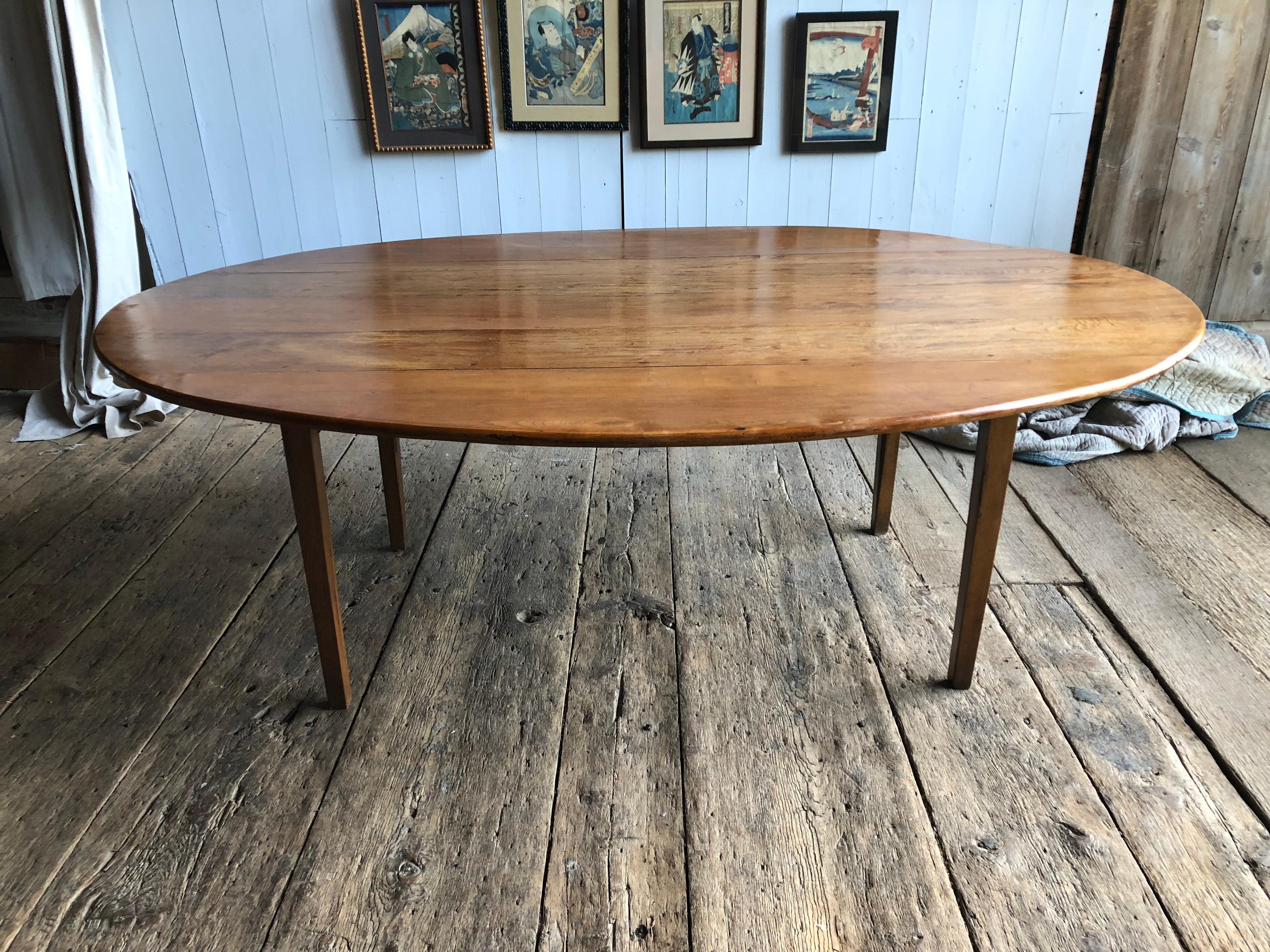 French Provincial French Country Large Oval Farm Table