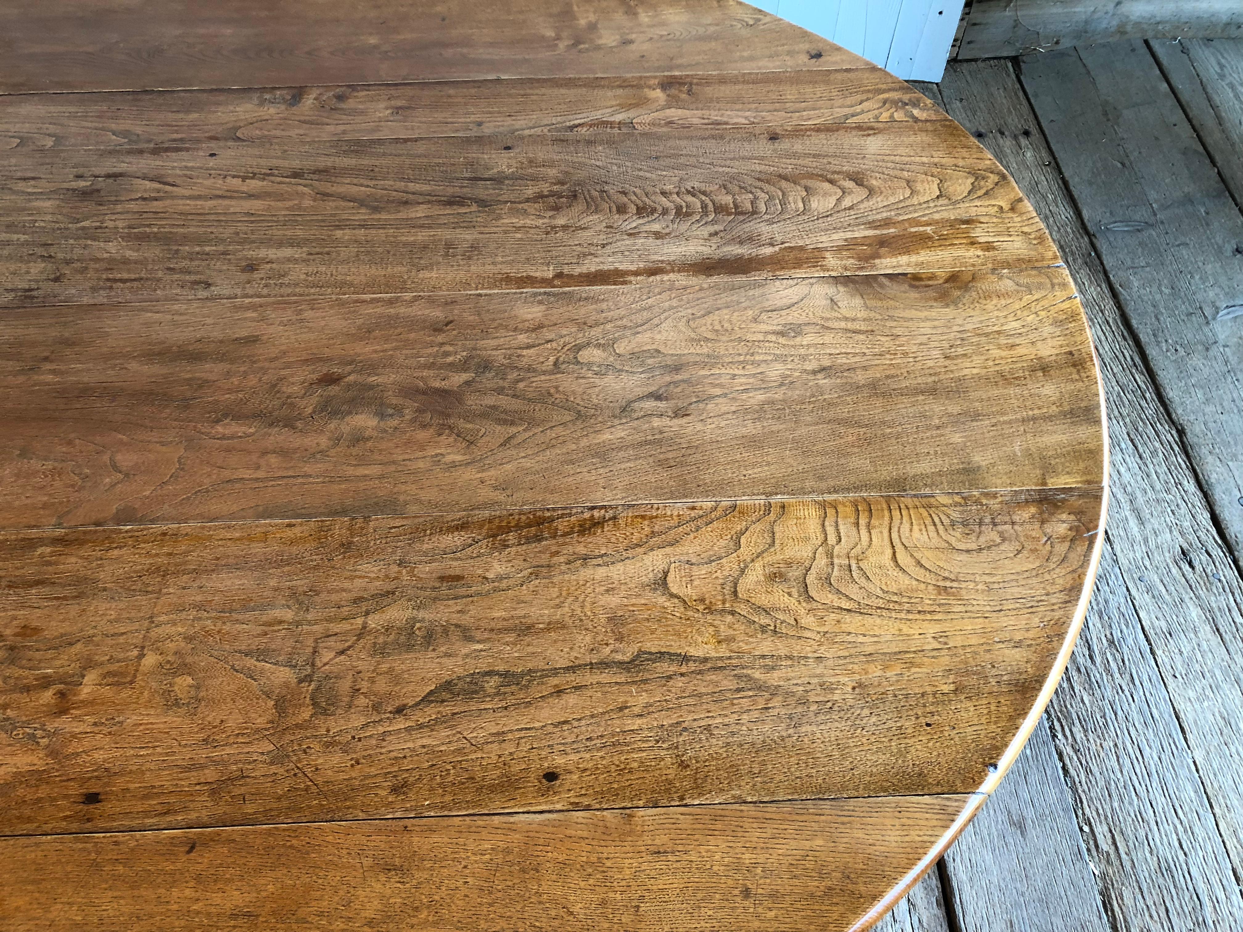 Oak French Country Large Oval Farm Table