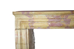 French Country Limestone Antique Fireplace Surround Color Created by Nature