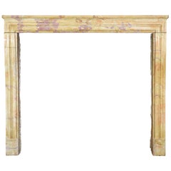 French Country Limestone Antique Fireplace Surround Color Created by Nature