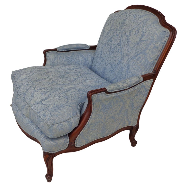 French Country Louis XV Style Bergere Lounge Chair - Main Image