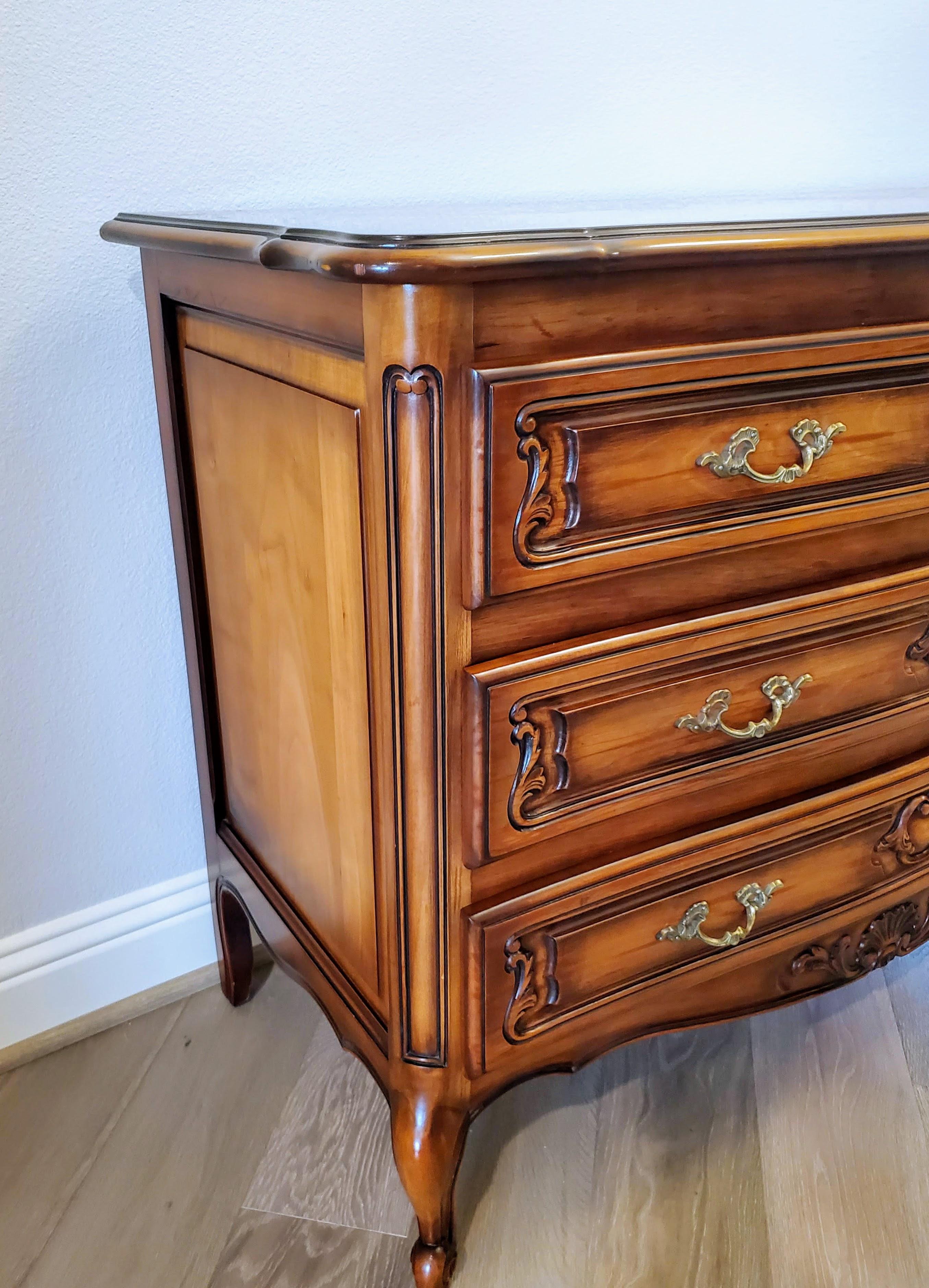 Signed JP Ehalt Country French Louis XV Style Chest of Drawers For Sale 3