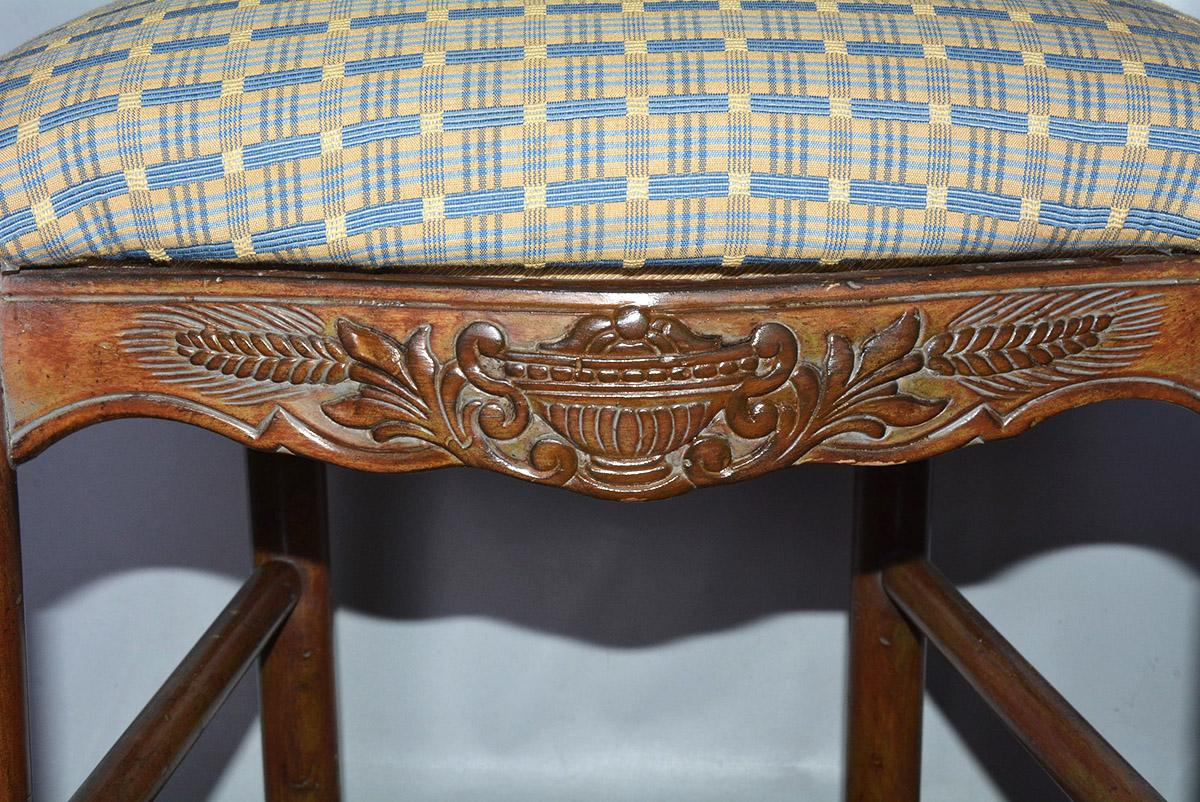 Carved French Country Louis XV Style Counter/Bar Stools
