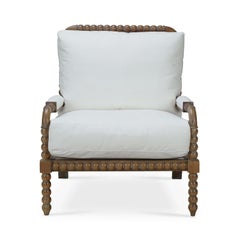 French Country Mahogany Bobbin Armchair