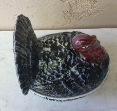 French Country Majolica Turkey Tureen, circa 1950