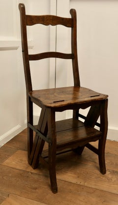 French Country Metamorphic Chair and Sturdy Ladder Steps a Very Useful Piece