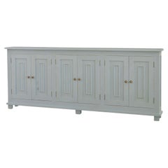 French Country Narrow Sideboard - Ocean Blue
