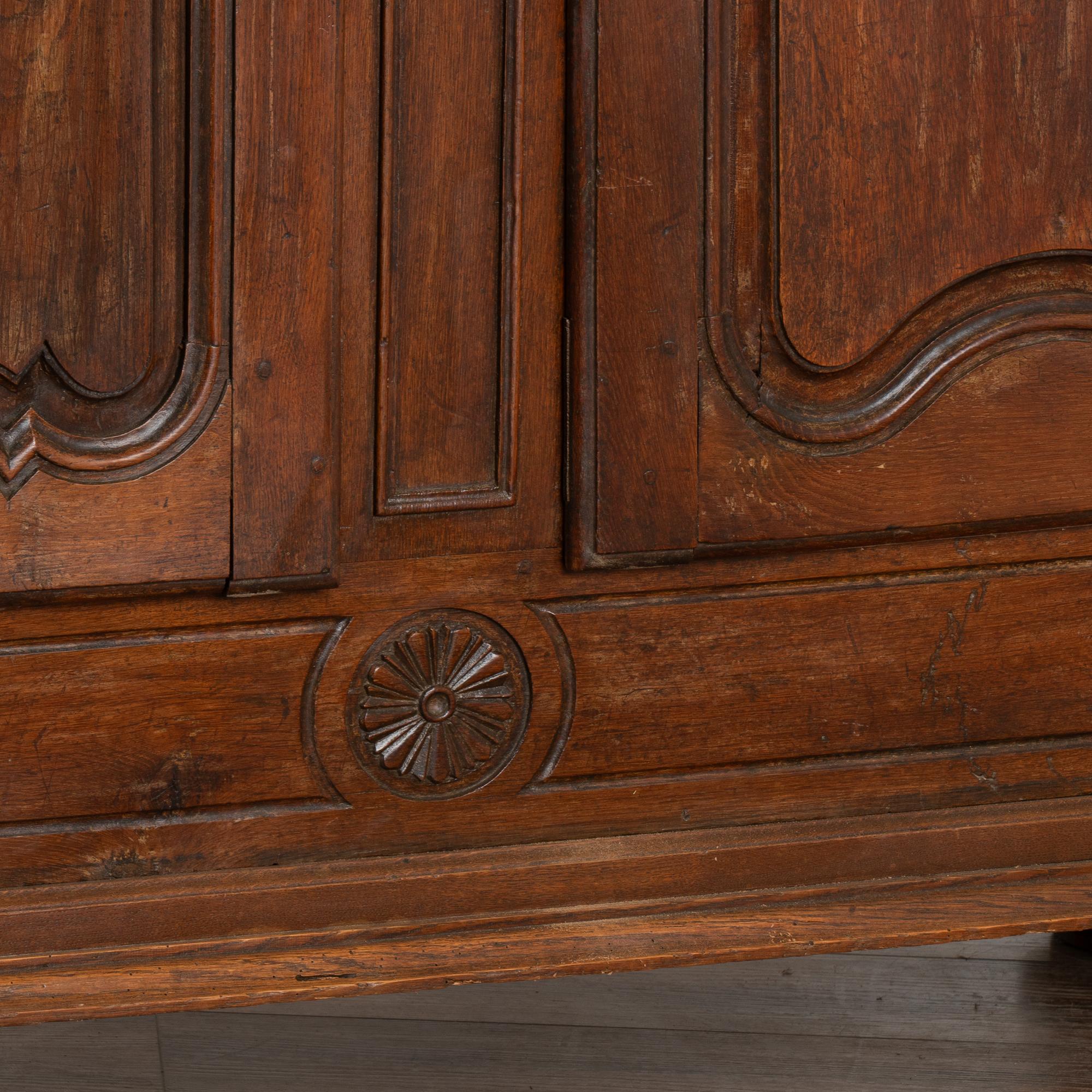 French Country Oak Armoire, circa 1800's 6