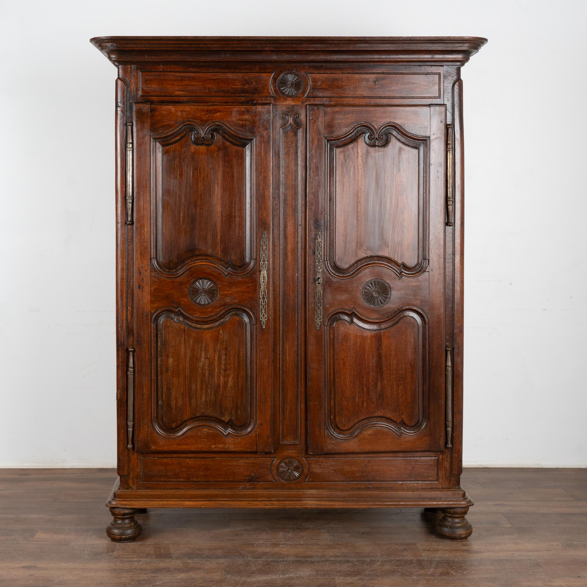 19th Century French Country Oak Armoire, circa 1800's