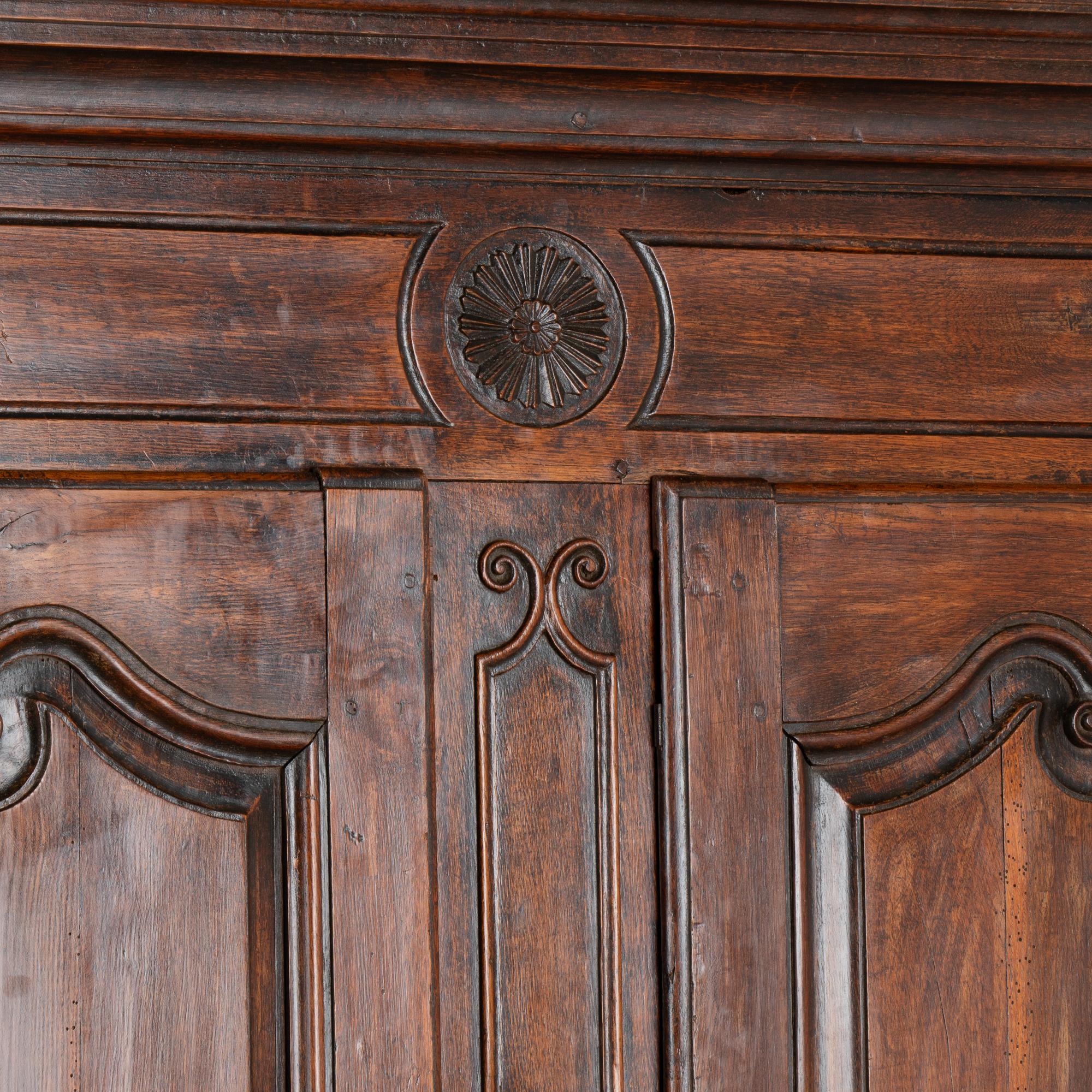 French Country Oak Armoire, circa 1800's 2