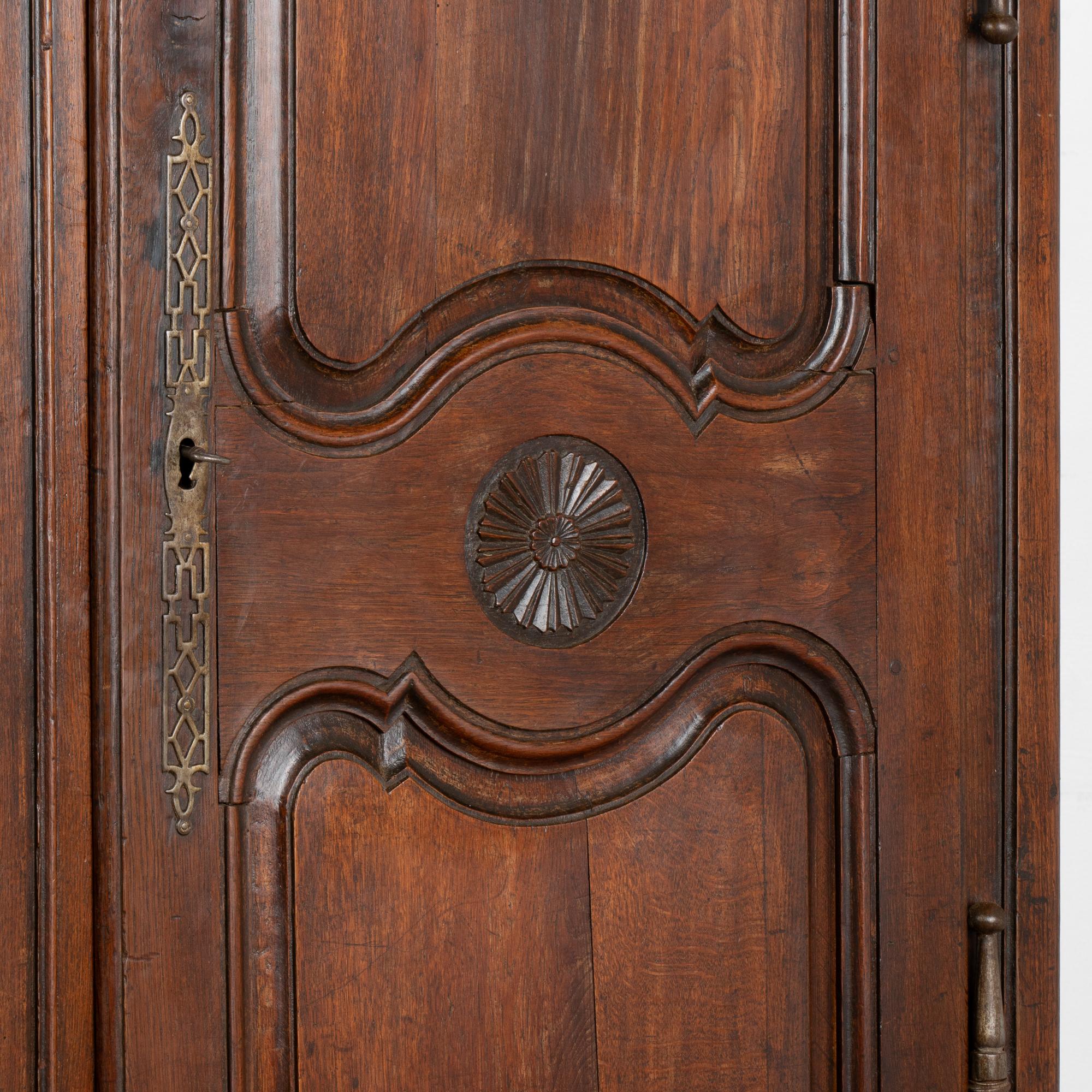 French Country Oak Armoire, circa 1800's 3