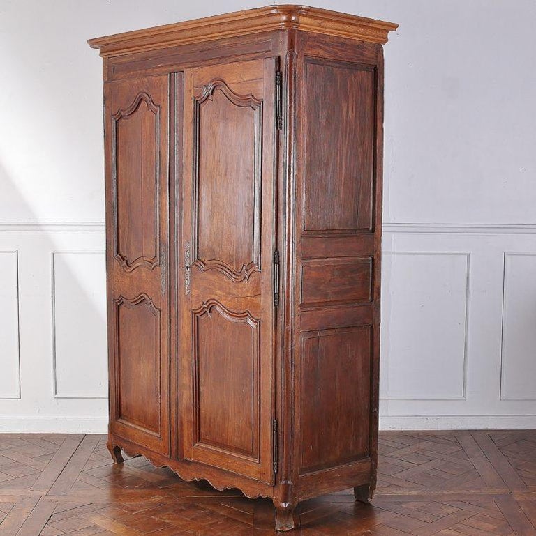 French Country Oak Armoire at 1stDibs