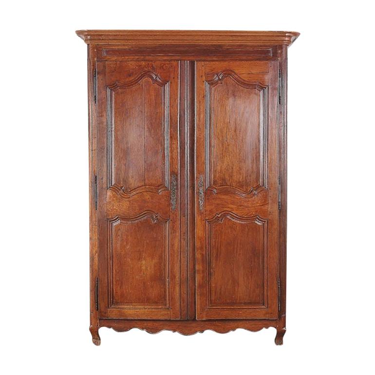 French Country Oak Armoire