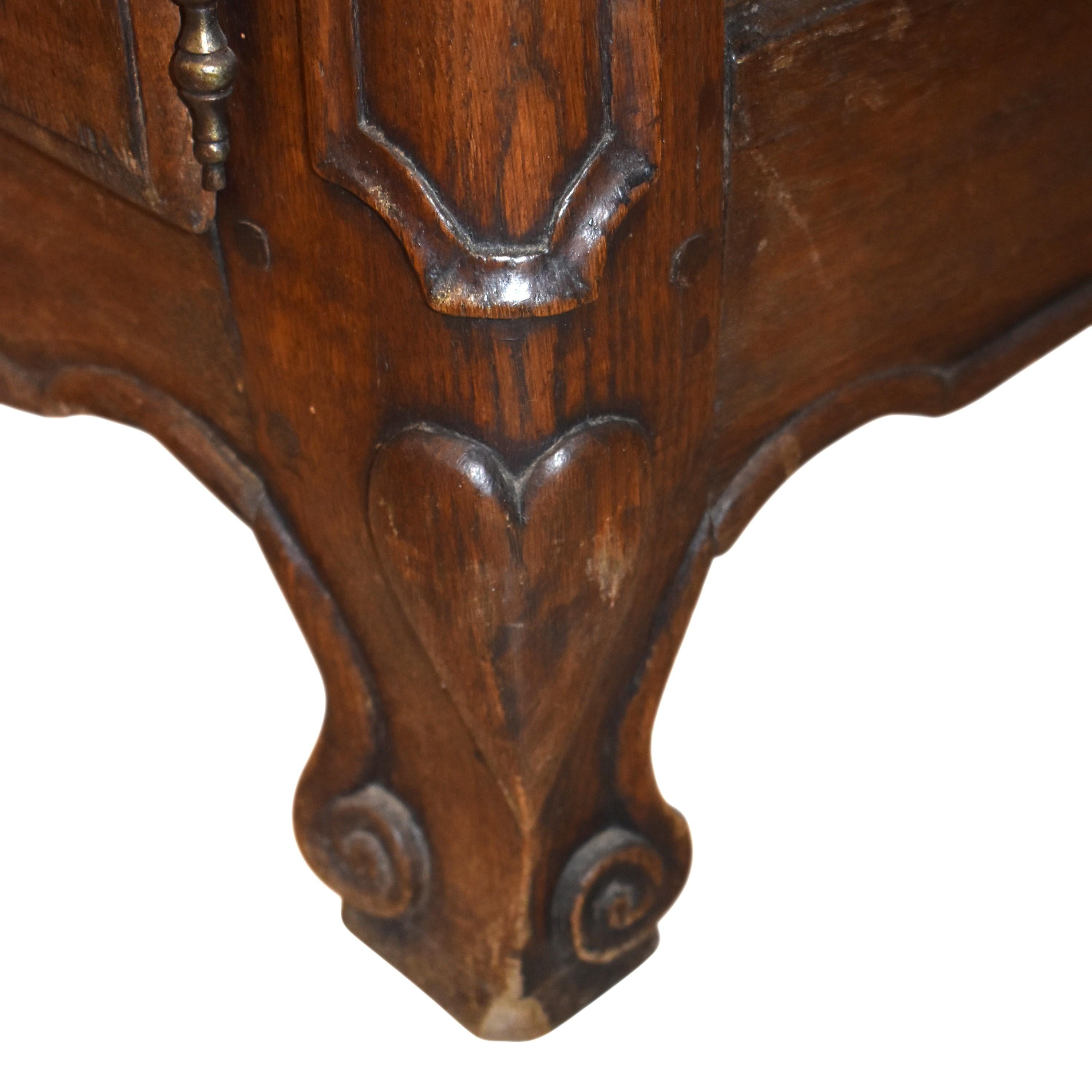 Quercia Cabinet Deux Corps in Oak, circa 1860 in vendita