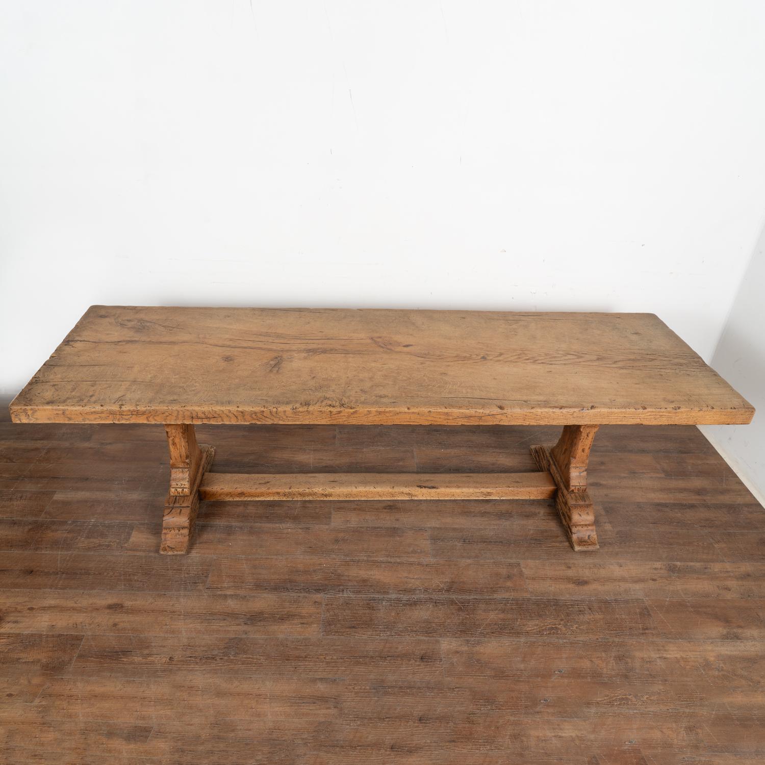 20th Century French Country Oak Dining Table, circa 1900-20 For Sale