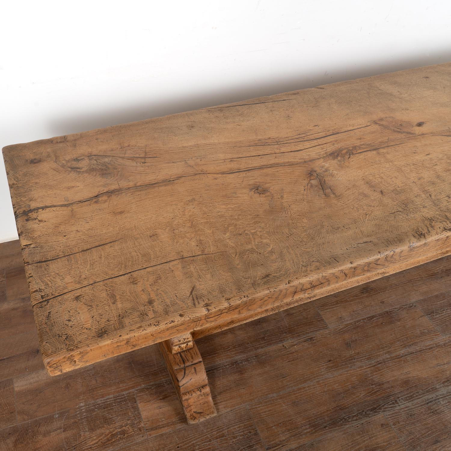 French Country Oak Dining Table, circa 1900-20 For Sale 2