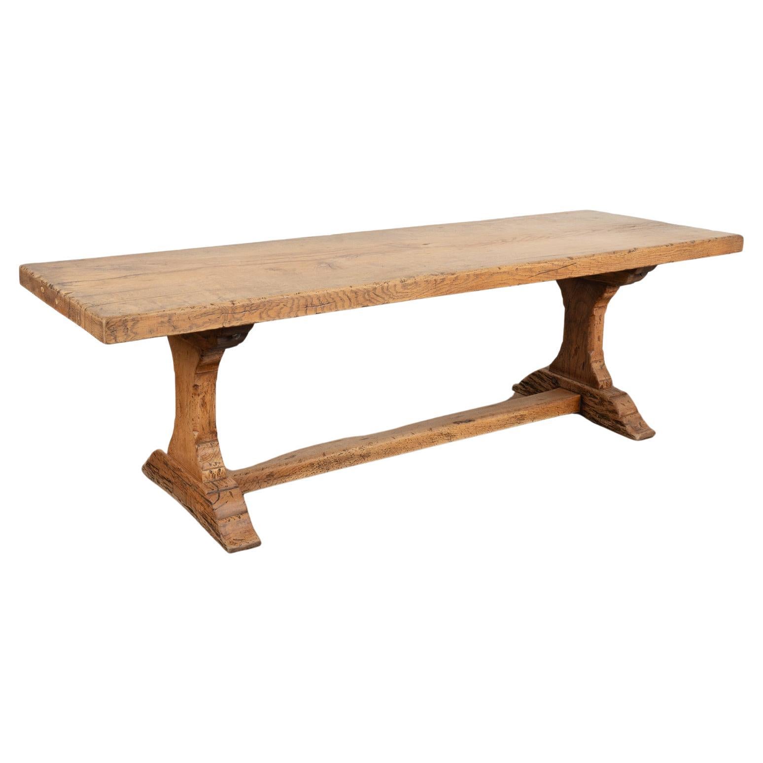 French Country Oak Dining Table, circa 1900-20 For Sale