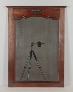 French Country Oak Trumeau Mirror