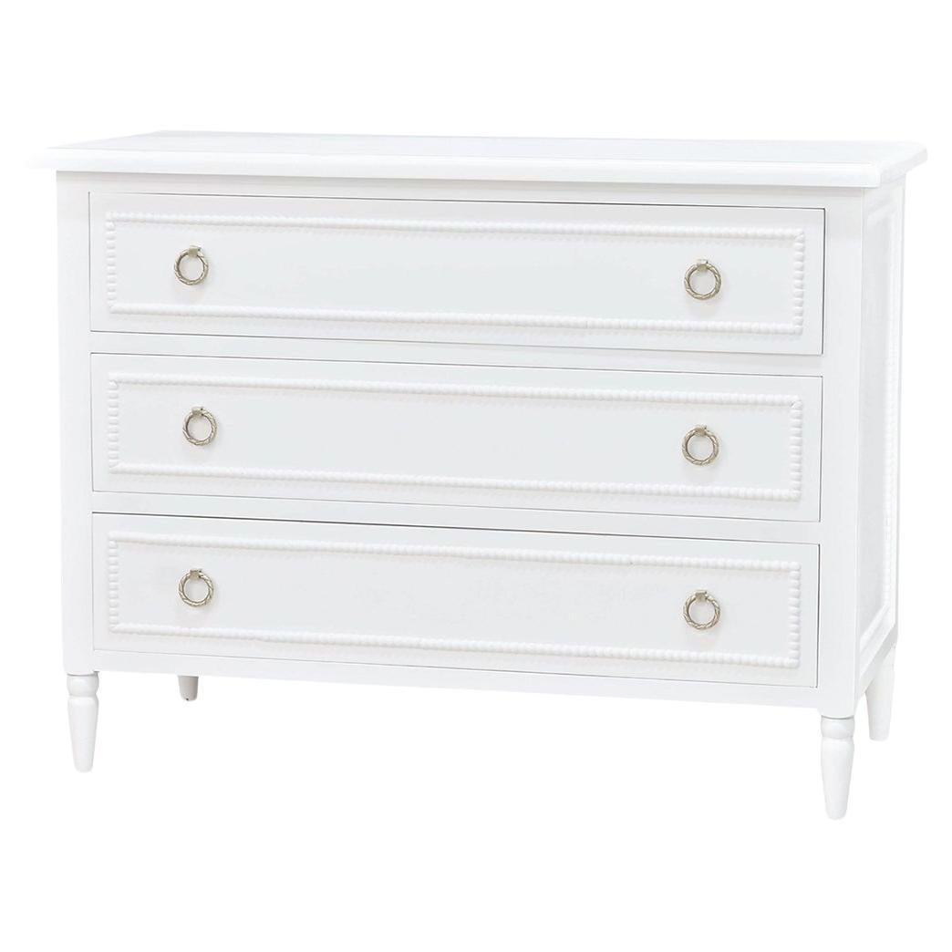 French Country Painted Chest of Drawers