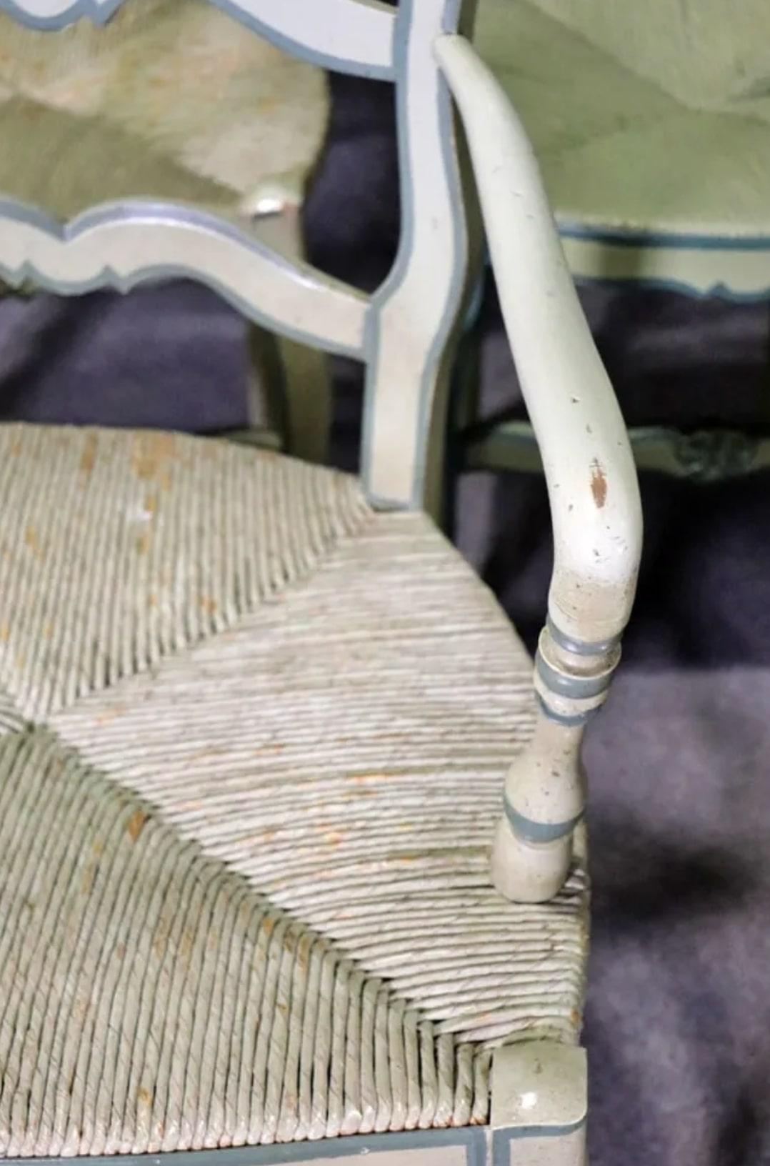 20th Century French Country Painted Dining Chairs For Sale