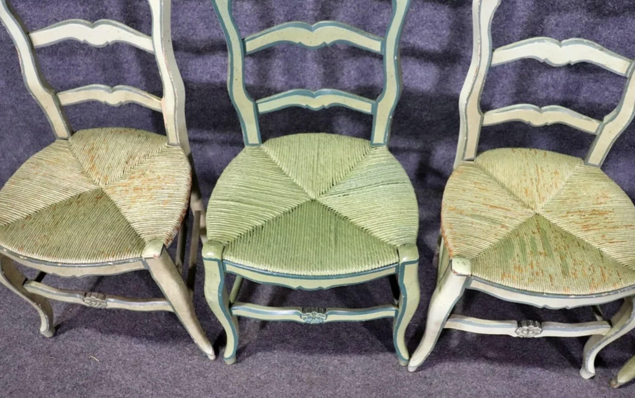 French Country Painted Dining Chairs For Sale 2