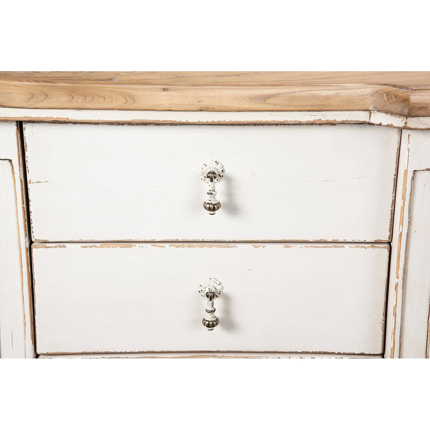 Contemporary French Country Painted Sideboard For Sale