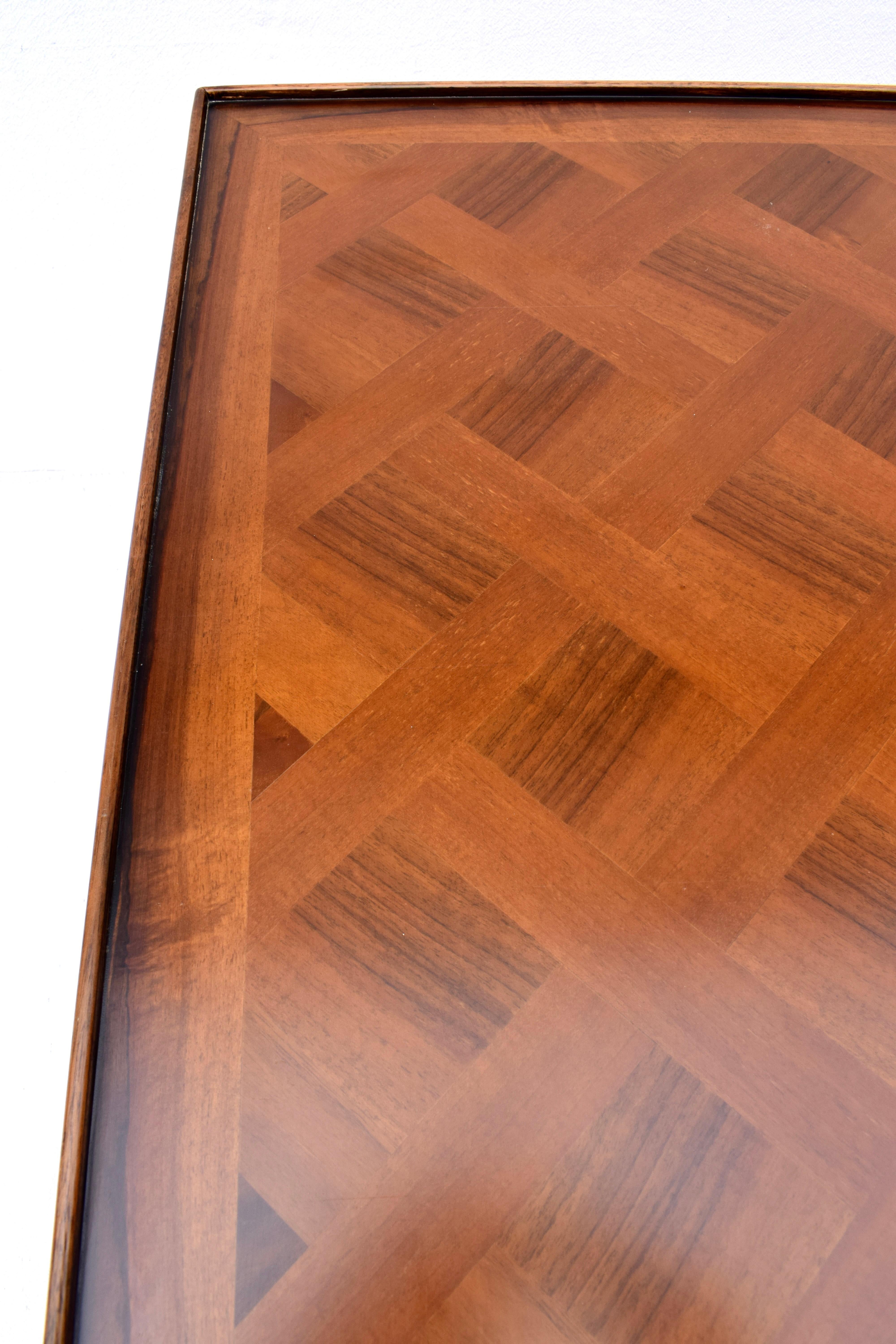 Italian French Country Parquetry Game Table