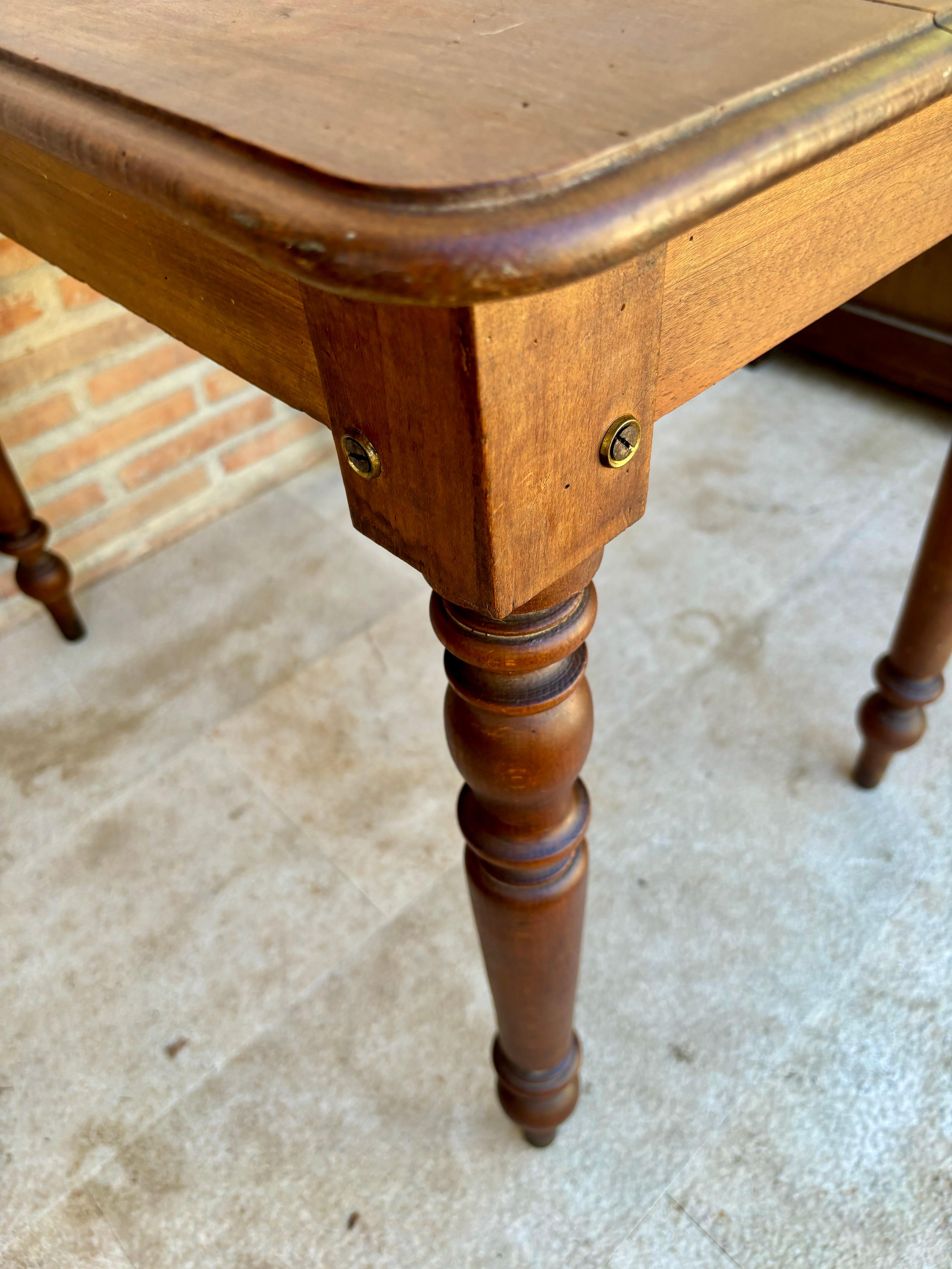 Tavolo da lavoro French Country in pino e Oak, anni '20 in vendita 5