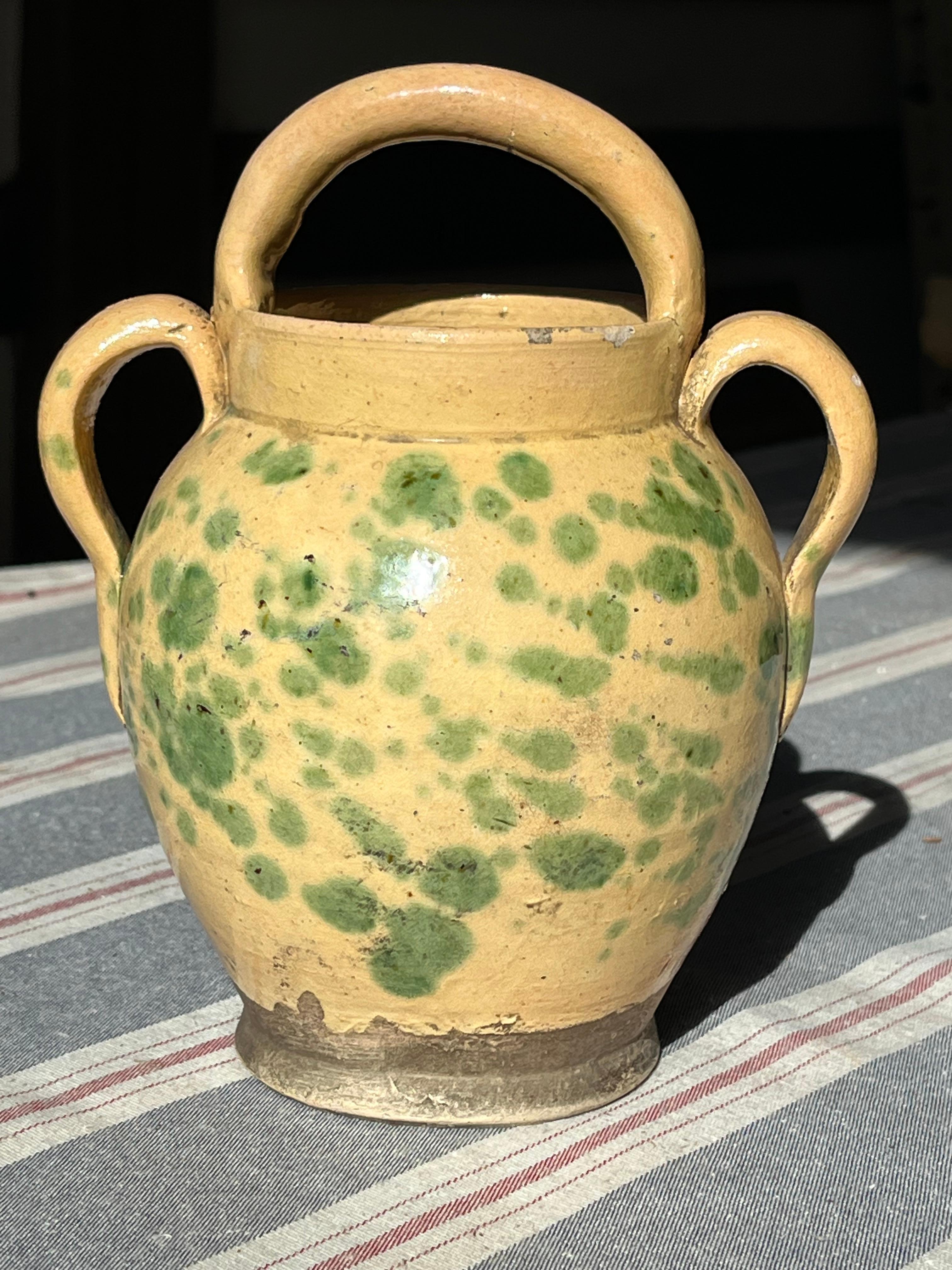 French Provincial French Country Pitcher, Jaspe