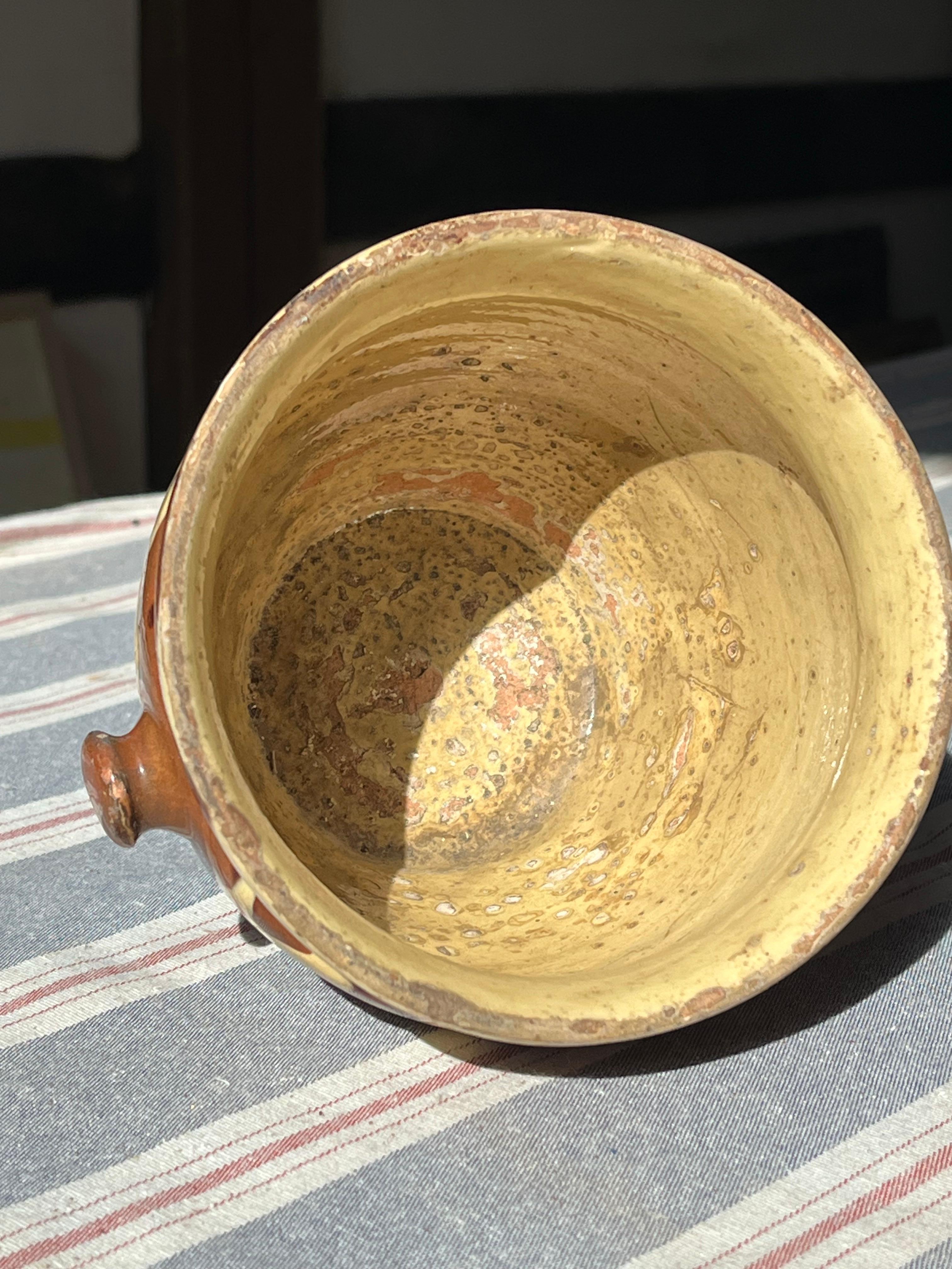 19th Century French Country Pot, Jaspe