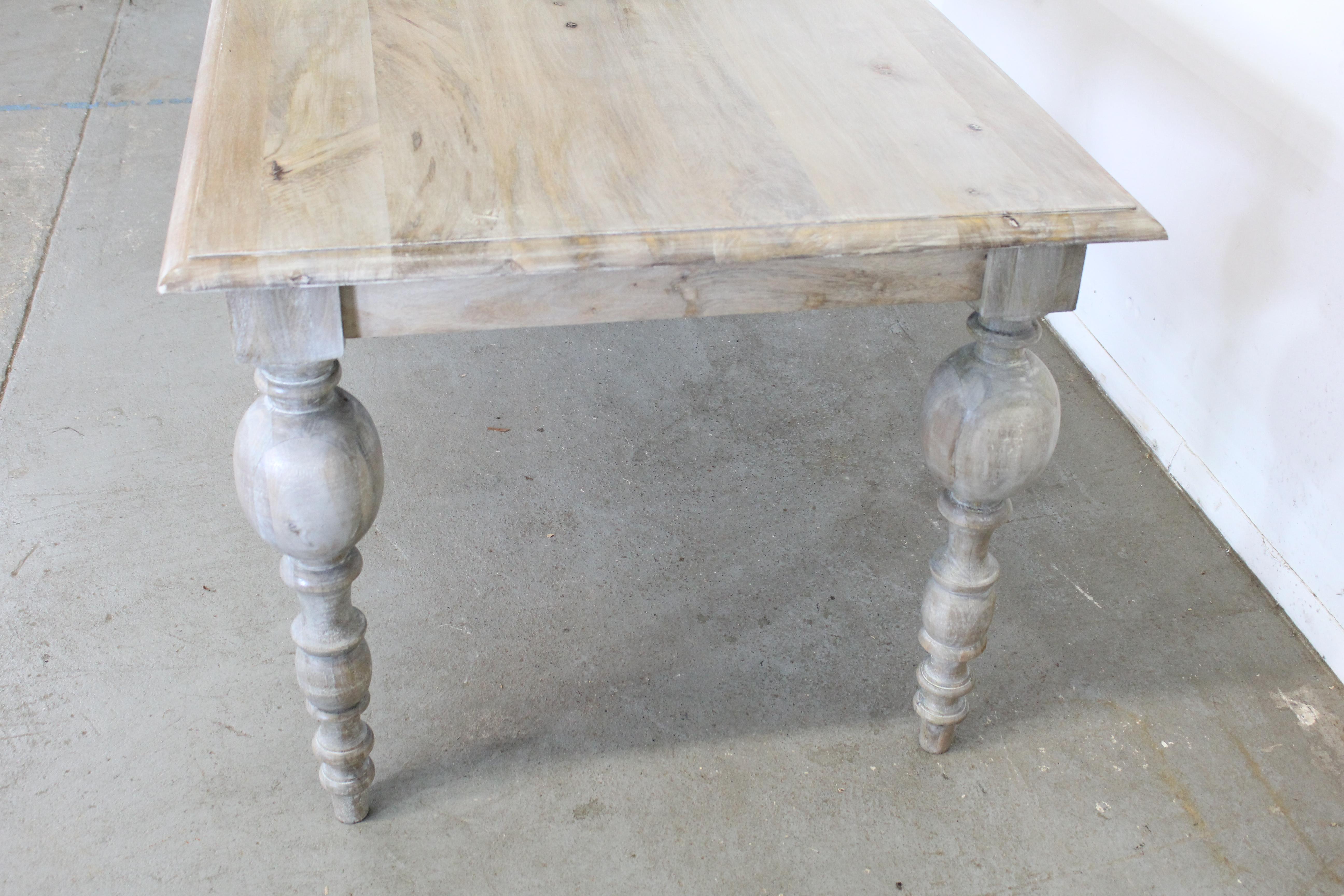 gray rustic dining table