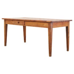 French Country Provincial Farmhouse Fruitwood Dining Table
