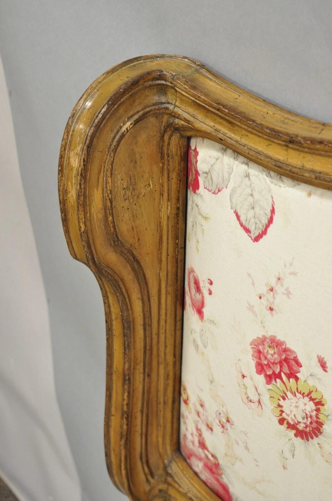 Testiera per letto matrimoniale French Country Provincial Hollywood Regency Pretzel Scroll King Sz in vendita 5
