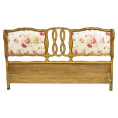 French Country Provincial Hollywood Regency Pretzel Scroll King Sz Bed Headboard