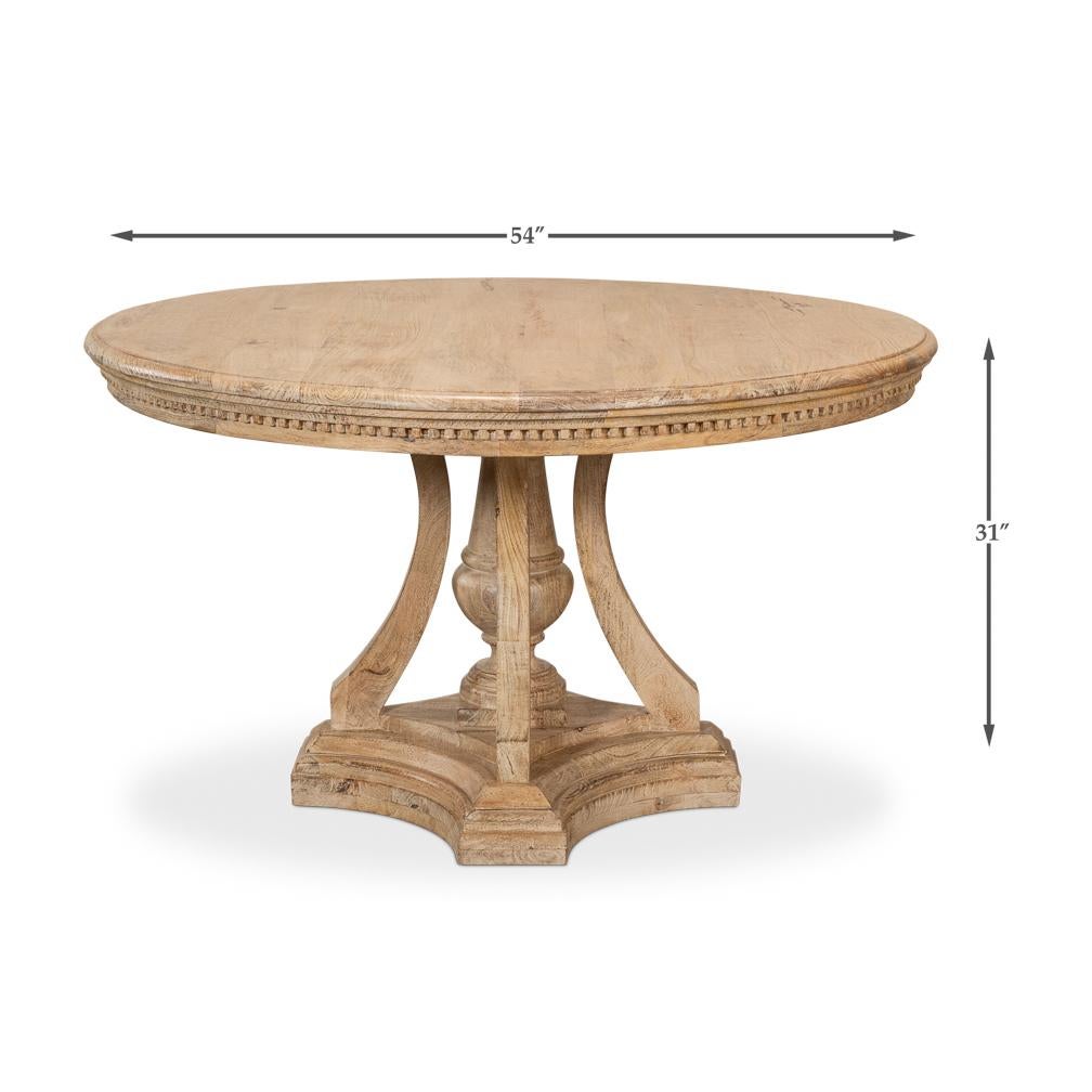 French Country Round Dining Table For Sale 2