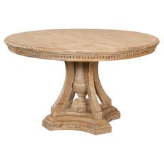Antique French Country Round Dining Table