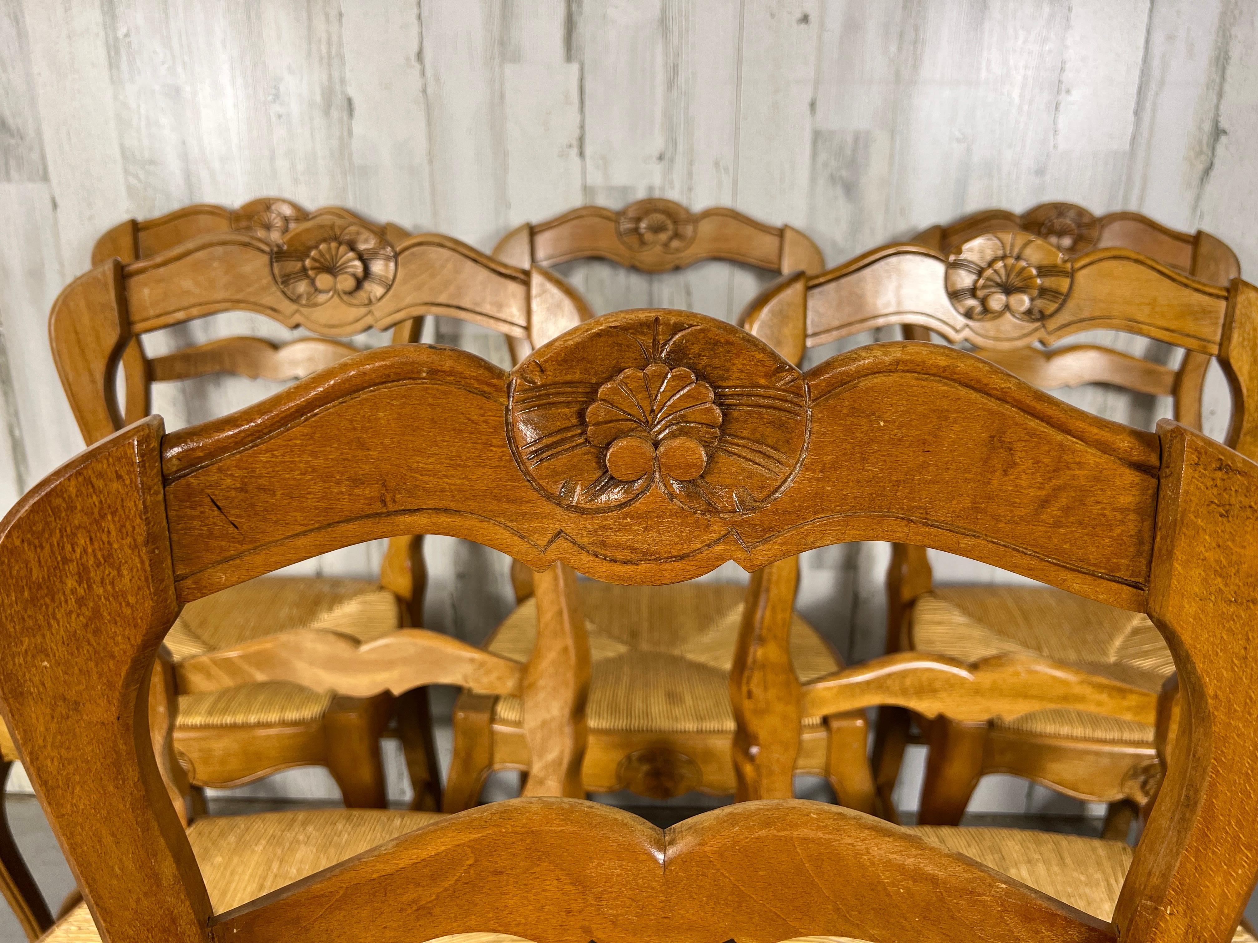 French Country Rush Dining Chairs 1
