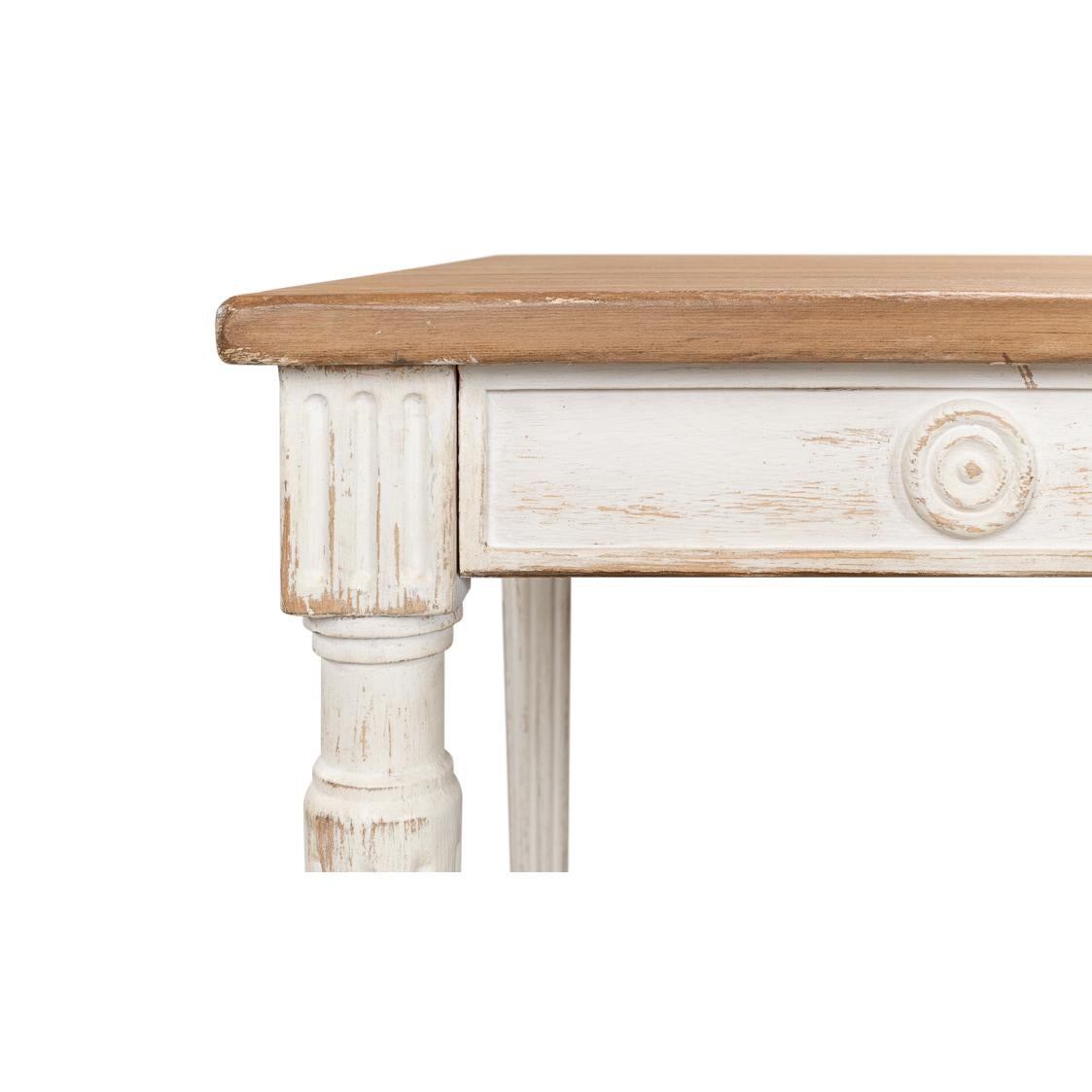 XXIe siècle et contemporain Table de salle à manger rustique à la française en vente