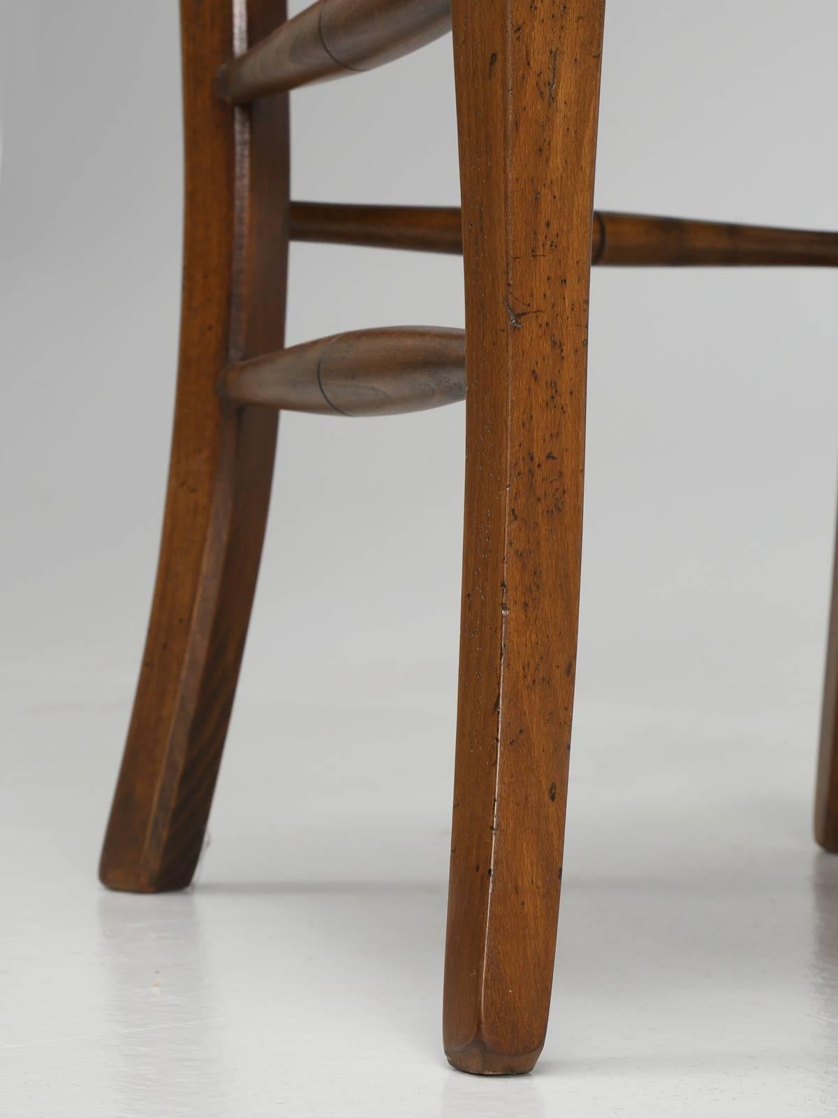 French Country Side Chairs, Handmade in France, Set of 'Eight' in Stock 4