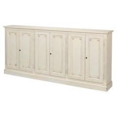 French Country Sideboard, 96" - Antiqued White