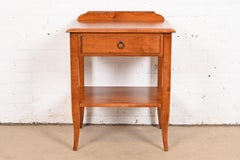 French Country Solid Maple Bedside Table