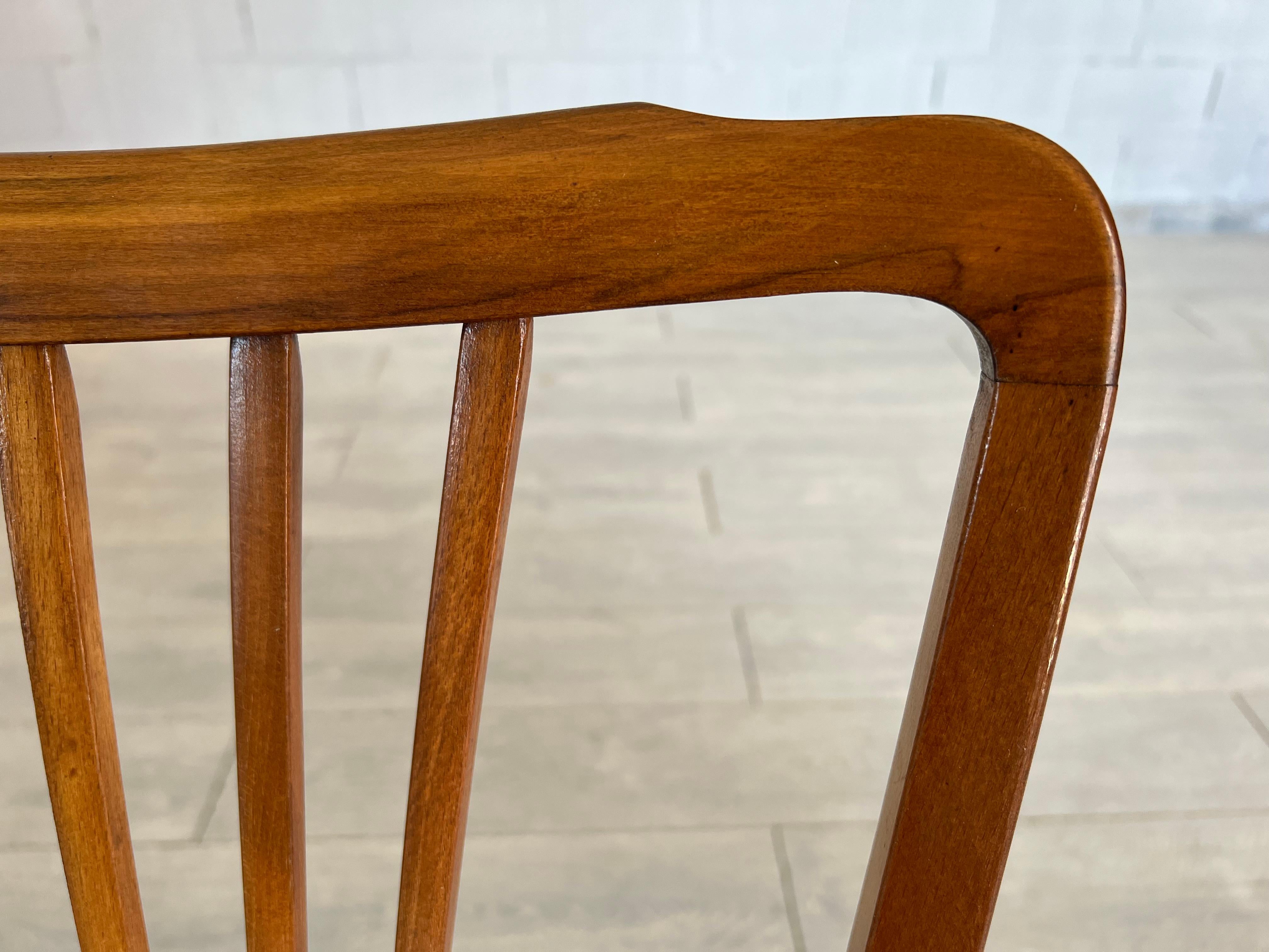 French Country Splat Back Dining Chairs, Reupholstered - Set of 4 7
