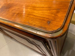 French Country Style Buffet Sideboard, Solid Cherry Sideboard, Carved Detail