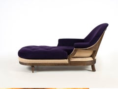 French Country Style Chaise Lounge with Custom Velvet Colors